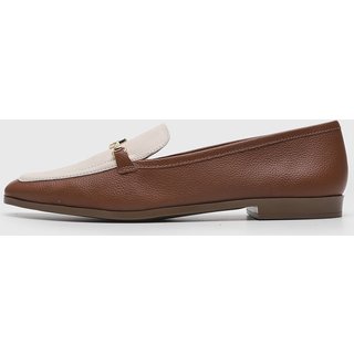 Mocassim Feminino Jorge Bischoff Bico Quadrado Marrom