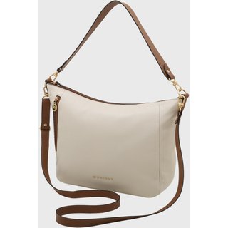 Bolsa Transversal Couro Mariart Lagos Off White/Camel