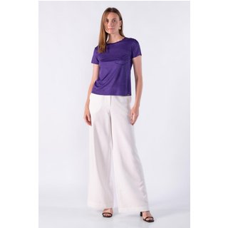 Blusa basica em suede Roxo