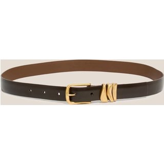 Cinto de Couro Dudalina Jessica Ve27 Marrom Feminino