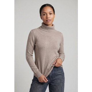 Suéter Tricot Feminino Facinelli Gola Boba Bege