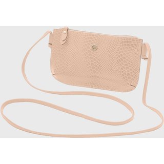 Bolsa Transversal Couro Mariart 201A Nude