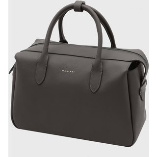 Bolsa Bowling Couro Mariart Jambu Cinza