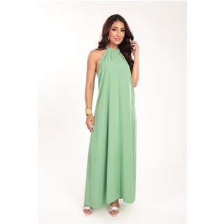 Vestido longo Ícone Fashion Joá cor Verde Menta
