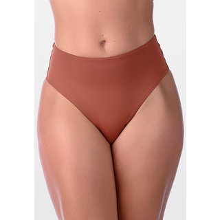 Calcinha Summer Soul Fio Dental Duplo Cintura Alta Marrom