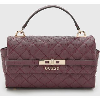 Bolsa Feminina Guess Matelassada Vinho