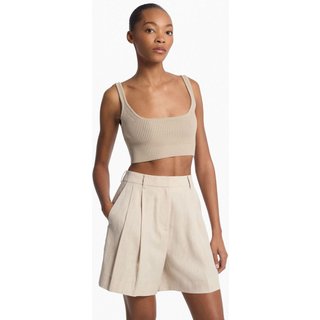 Top De Elastano Canelado Ms56162h8n223