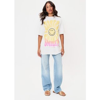 T-Shirt Oversized Alongada Smiley My Favorite Things