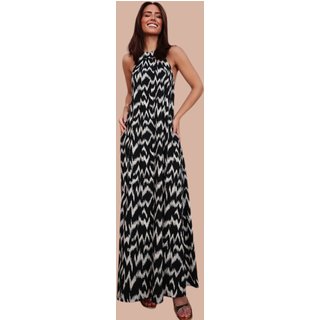 Vestido Longo Ícone Fashion Joá Estampa Savage
