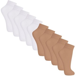 Kit com 10 Meias Soquete Fio 20 Loba 5530-001 Branco