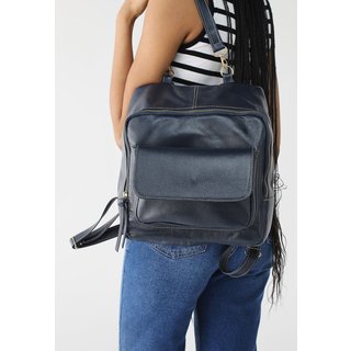 Mochila SN Couros Veneza Azul