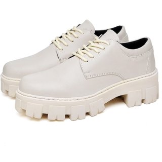 Sapato Mocassim Feminino Okford DUBUY 1410FG Off-White