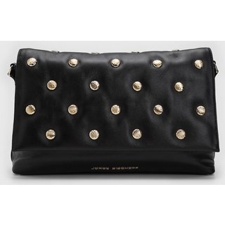Bolsa Transversal Feminina Jorge Bischoff Alça Ajustável Preta