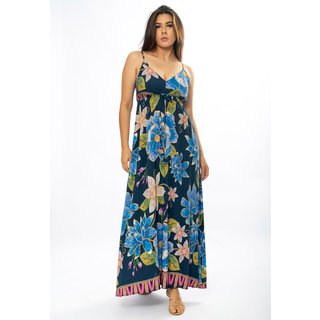 Vestido Longo Amazônia Vital Alça Fina Estampa Maré Floral