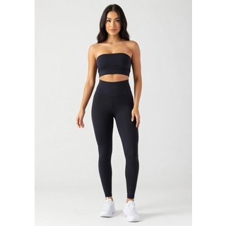 Calças Leggings D Bell Outlet Fashion Academia Fitness Cós Alto Preta