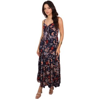 Vestido Midi Estampado Laço - Azul