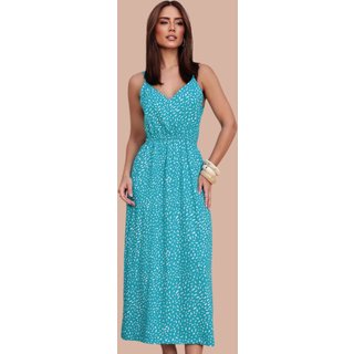 Vestido Midi Ícone Fashion Bossa Estampa Laguna