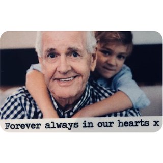 Personalised Christmas Message Card - Custom Photo & Text Keepsake Gift | Wowcher