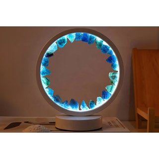 Crystal Cluster LED Table Lamp - Rechargeable, Modern Healing Light (Amethyst, Citrine or Quartz) | Wowcher