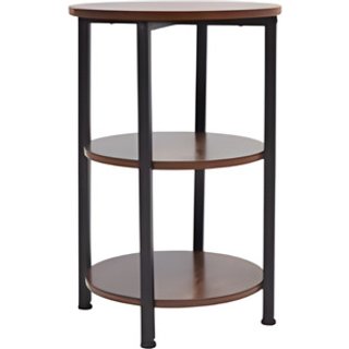 Vintage Wooden 3-Tier Round Side Table | Wowcher