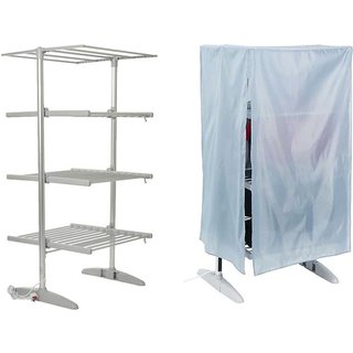 Easylife 4-Tier Electric Heated Clothes Airer with Cover | Wowcher
