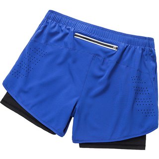 Men's Quick-Dry Training Shorts with Multi Pockets - 92% Polyester, 8% Spandex, for Running, Gym & Fitness | Wowcher