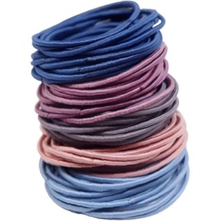 Unisex Black 100 Multi-Colour Elasticated Hair Bands - Stretchable, Durable & Portable | Wowcher