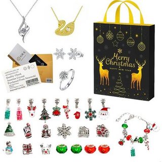 Luxury Jewellery Advent Calendar with Moissanite & Swarovski Set | Wowcher