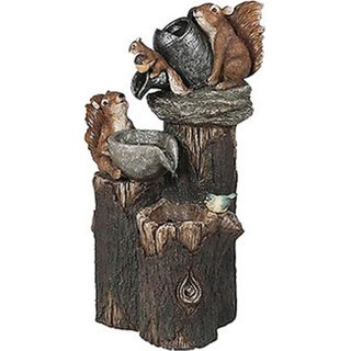 Weather-Resistant Resin Animal Garden Ornament - Solar Powered Outdoor Décor Sculpture | Wowcher