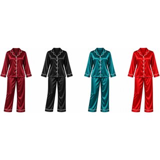 Unisex Black Matching Family Long Sleeve Pyjama Set | Wowcher