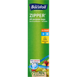 Bacofoil Sacchetti con chiusura a zip Allround piccoli - 12 pezzi
