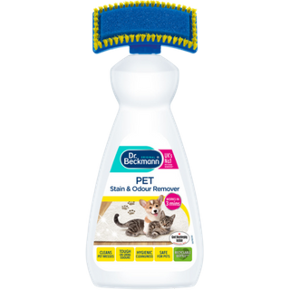 Dr Beckmann Smacchiatore e deodorante per animali domestici con spazzola – 650 ml