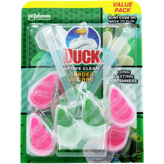 Duck Active Clean Garden Escape Toilet Rim Block – 2 Pcs