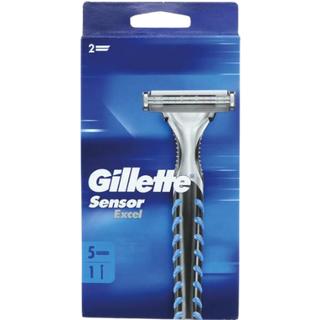 Gillette Sensor Excel Twin Blade Set Rasoio da Uomo - 5 Pcs