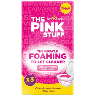 Stardrops The Pink Stuff Miracle Power Detergente Schiumogeno per WC - 3 x 100 g