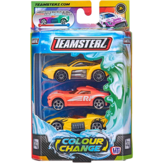Set di auto Teamsterz con cambio di colore – 3 pezzi