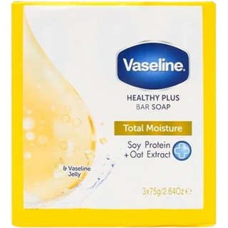 Vaseline Healthy Plus Total Moisture Sapone – 75 g (3 pezzi)
