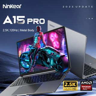 Ninkear A15 PRO Laptop – 16" 2.5K 120Hz IPS Display, AMD Ryzen 5 5500U, 16GB DDR4 RAM, 1TB PCIe SSD, WiFi 6, Backlit Keyboard, USB-C, Windows 11 – Ultra Slim Metal Body