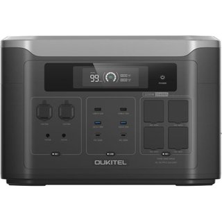 OUKITEL BP3000E Portable Power Station 2048Wh LiFePO4 Battery Solar Generator 3200W AC Output 220V EU Plug Smart App Control Home Backup Emergency Power Supply Outdoor Camping RV Energy Storage Pure Sine Wave UPS Fast Charging
