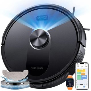 Proscenic Q10 Robot Vacuum and Mop Combo 8000Pa Strong Suction 360 LiDAR Navigation 200 Min Runtime Smart App Voice Remote Control