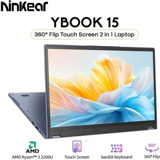 Ninkear YBOOK15 2 in 1 Laptop 360° flip 15.6' FHD IPS Touch Screen Tablet AMD Ryzen™ 3 3250U 16G DDR4+512GB SSD Windows 11 Pro