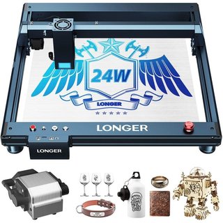 Longer B1 20W Laser Engraving Machine 3d Printer 450x440 mm Precision Laser Spot,36,000mm/min High Speed Diode Laser Technology