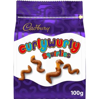 Curly Wurly Squirlies Chocolate Bag 100g (Box of 10)