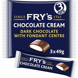 Fry's Dark Chocolate Cream Bar 49g (Pack of 3)