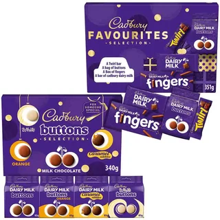Dairy Milk Favourites & Buttons Selection Boxes (Bundle of 2)