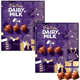 Cadbury Dairy Milk Chocolate Chunk Advent Calendar 258g (Bundle of 2)