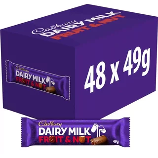 Dairy Milk Fruit & Nut Chocolate Bar 49g (Box of 48)