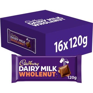 Cadbury Dairy Milk Wholenut Chocolate Bar 120g