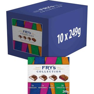 Fry's Collection Milk & Dark Chocolate Selection Box 249g (Box of 10)