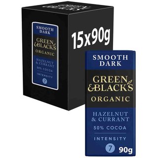 Green & Black's Organic Hazelnut & Currant 90g Dark Chocolate Bar